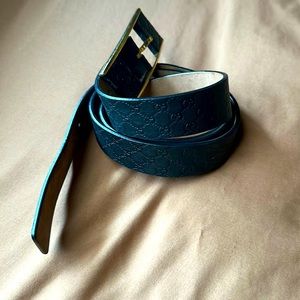 Authentic Black Gucci belt